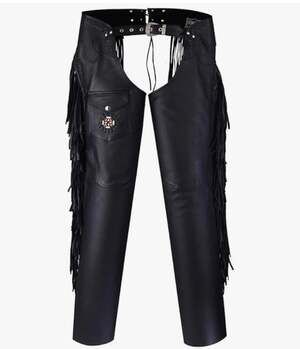 Milwaukee Leather Premium Leather Motorcycle Riding Chaps for Small